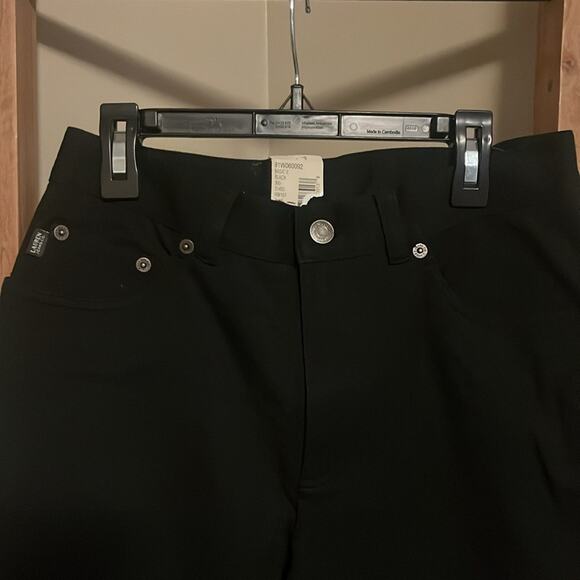 Lauren Jeans Co Ralph Lauren Stretch Classic Fit Black Pants NWT Vintage Size 6 - Picture 5 of 6